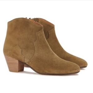 NWOB Isabel Marant Suede Dicker Heeled Ankle Boot 36